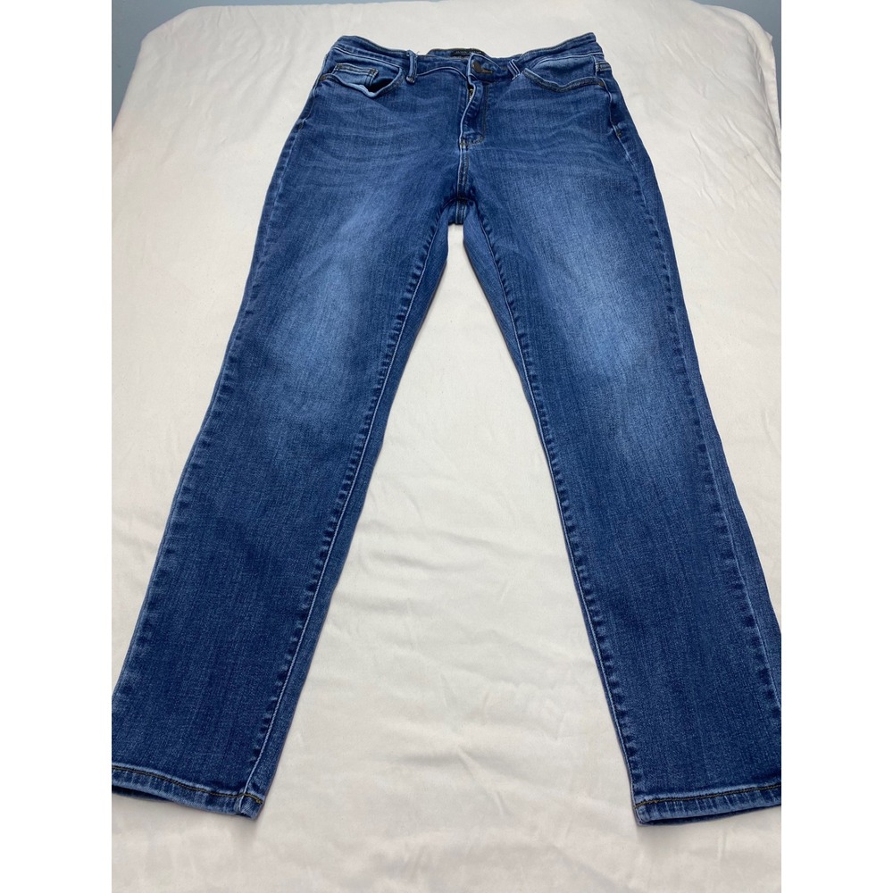 Judy Blue Slim Fit Medium Wash Blue Jeans JB82549DK Womens Size 15/32